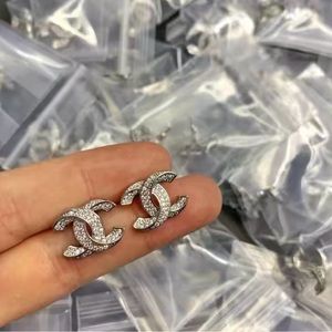 Silver stud earrings NEW jewelry luxury design